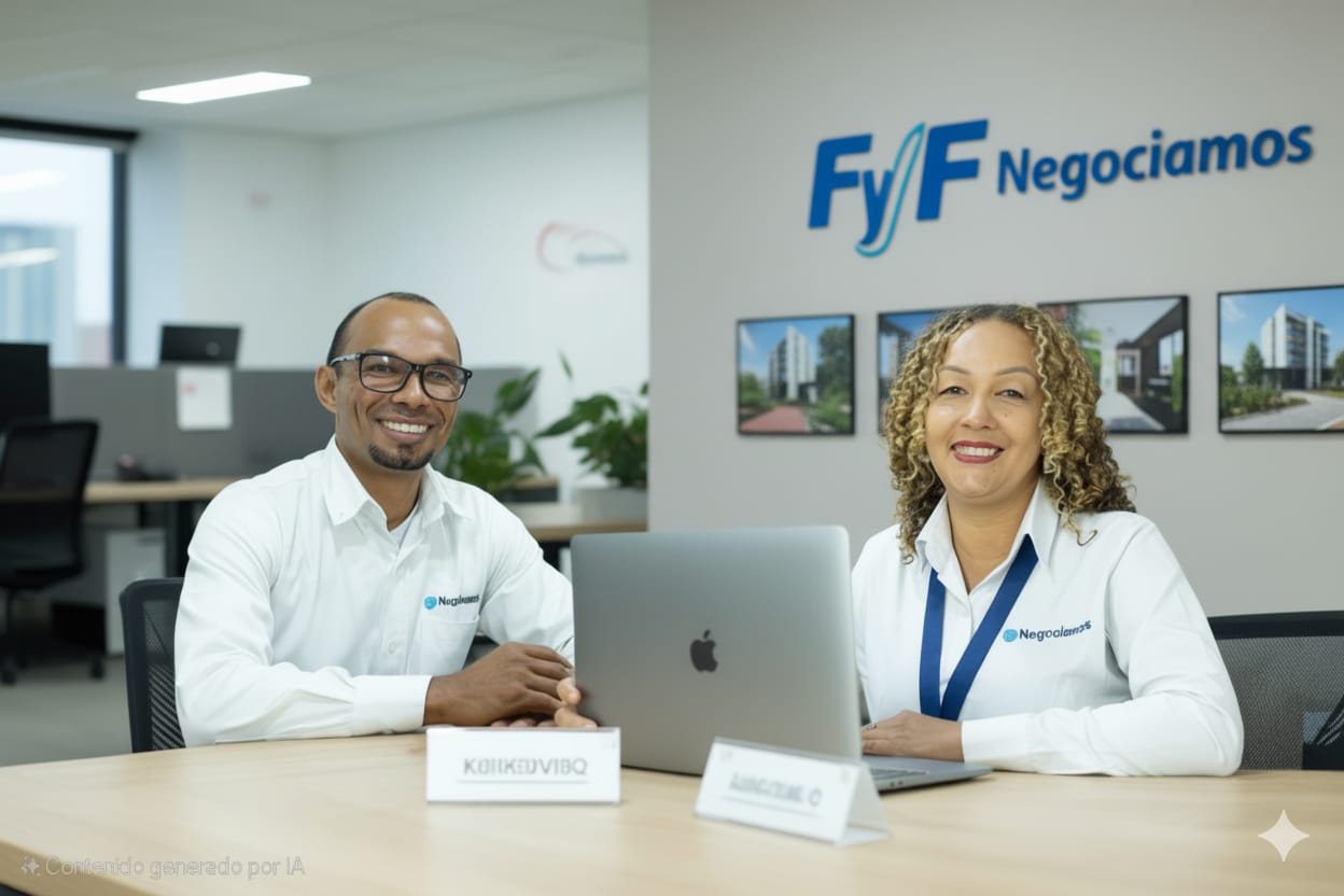 Equipo FyF Negociamos en oficina